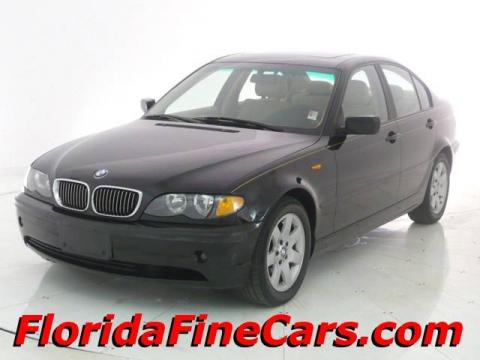 Jet Black BMW 3 Series 325i Sedan.  Click to enlarge.