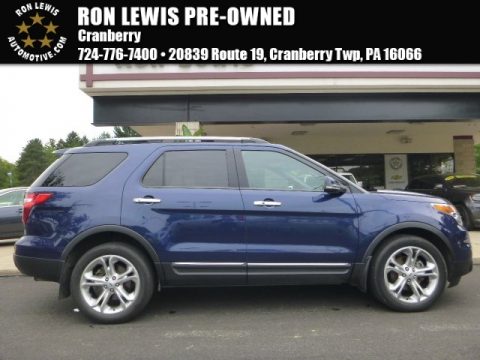 Dark Pearl Blue Metallic Ford Explorer Limited 4WD.  Click to enlarge.
