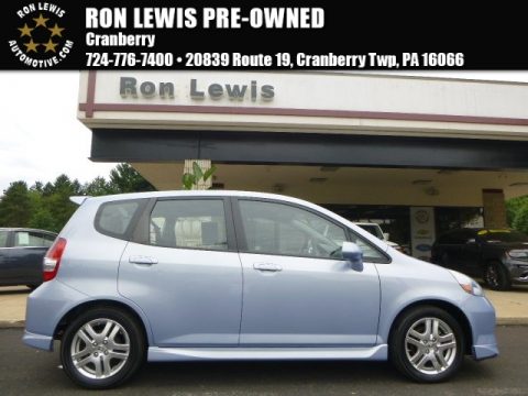 Tidewater Blue Metallic Honda Fit Sport.  Click to enlarge.
