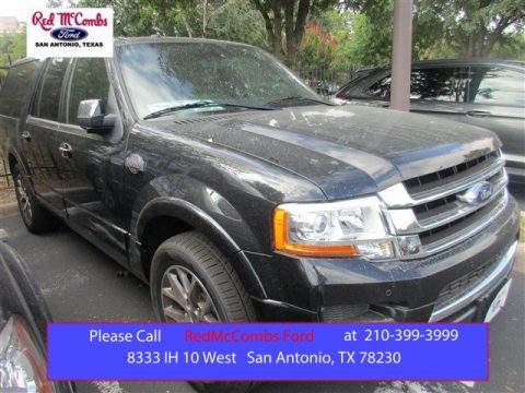 Tuxedo Black Metallic Ford Expedition EL King Ranch 4x4.  Click to enlarge.