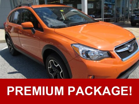Tangerine Orange Pearl Subaru XV Crosstrek 2.0i Premium.  Click to enlarge.