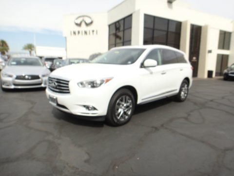Moonlight White Infiniti JX 35 AWD.  Click to enlarge.