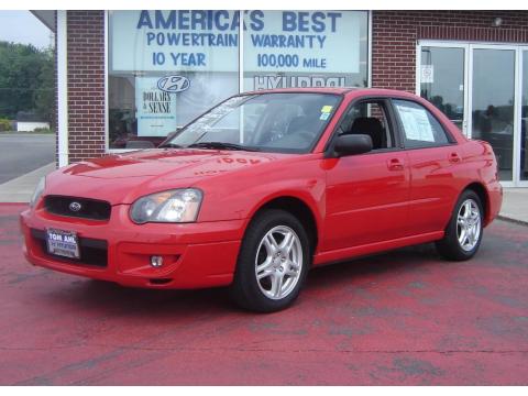 San Remo Red Subaru Impreza 2.5 RS Sedan.  Click to enlarge.