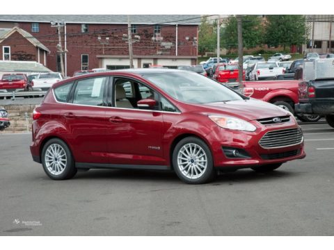 Ruby Red Metallic Ford C-Max Hybrid SEL.  Click to enlarge.