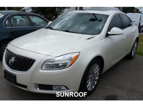 White Diamond Tricoat Buick Regal .  Click to enlarge.