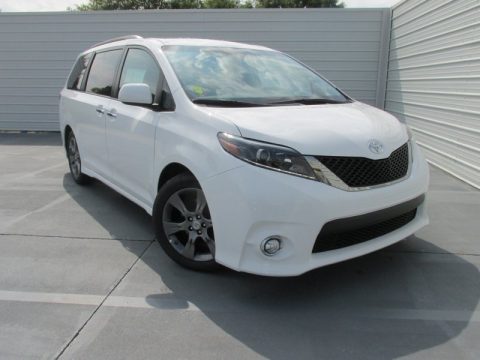 Super White Toyota Sienna SE.  Click to enlarge.