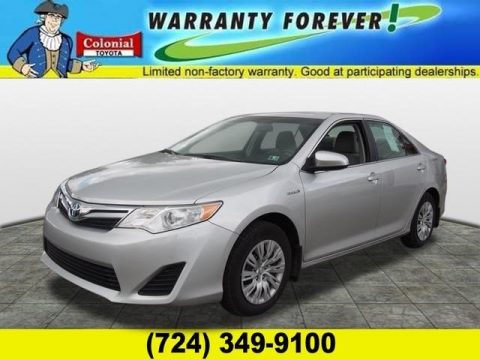 Classic Silver Metallic Toyota Camry Hybrid LE.  Click to enlarge.