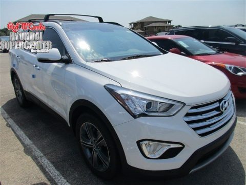 Monaco White Hyundai Santa Fe Limited AWD.  Click to enlarge.