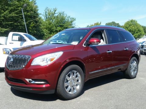 Crimson Red Tintcoat Buick Enclave Leather.  Click to enlarge.