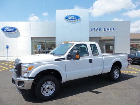 Oxford White Ford F250 Super Duty XL Super Cab 4x4.  Click to enlarge.