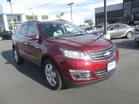 Siren Red Tintcoat Chevrolet Traverse LTZ AWD.  Click to enlarge.