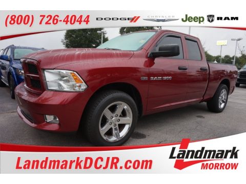 Deep Cherry Red Crystal Pearl Dodge Ram 1500 ST Quad Cab.  Click to enlarge.