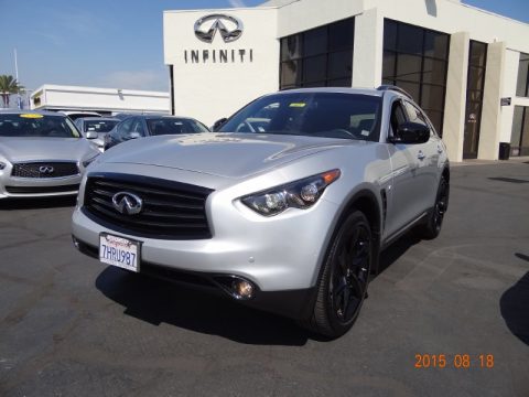Liquid Platinum Infiniti QX70 AWD.  Click to enlarge.
