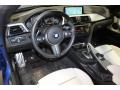  2015 BMW 4 Series Ivory White and Black Interior #9
