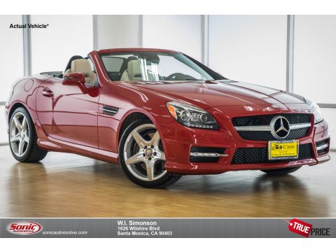 Mars Red Mercedes-Benz SLK 250 Roadster.  Click to enlarge.