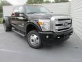 Front 3/4 View of 2016 Ford F350 Super Duty Platinum Crew Cab 4x4 DRW #2