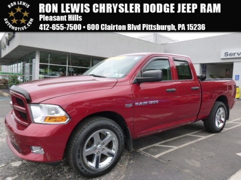 Deep Cherry Red Crystal Pearl Dodge Ram 1500 ST Quad Cab 4x4.  Click to enlarge.