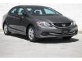 Front 3/4 View of 2015 Honda Civic LX Sedan #1