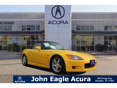 Spa Yellow Honda S2000 Roadster.  Click to enlarge.