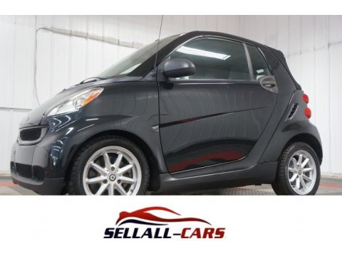 Deep Black Smart fortwo passion cabriolet.  Click to enlarge.