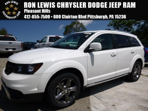 White Dodge Journey Crossroad AWD.  Click to enlarge.