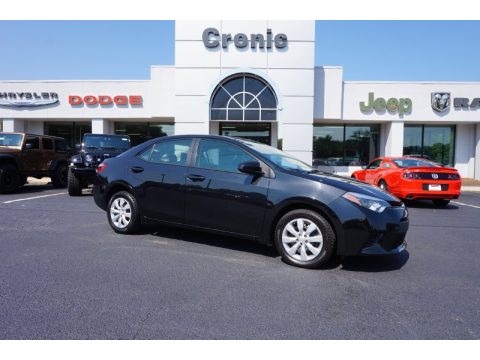 Black Sand Pearl Toyota Corolla LE.  Click to enlarge.