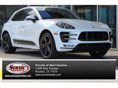 White Porsche Macan Turbo.  Click to enlarge.