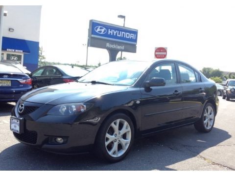 Black Mica Mazda MAZDA3 i Sport Sedan.  Click to enlarge.