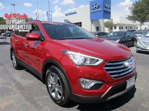 Regal Red Pearl Hyundai Santa Fe SE.  Click to enlarge.