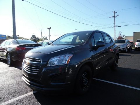 Cyber Gray Metallic Chevrolet Trax LS.  Click to enlarge.