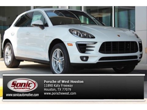 White Porsche Macan S.  Click to enlarge.