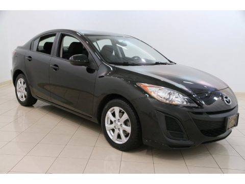 Black Mica Mazda MAZDA3 i Touring 4 Door.  Click to enlarge.