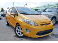 Front 3/4 View of 2011 Ford Fiesta SES Hatchback #1