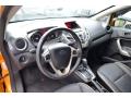  2011 Ford Fiesta Plum/Charcoal Black Leather Interior #14
