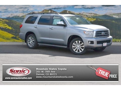 Silver Sky Metallic Toyota Sequoia Limited 4x4.  Click to enlarge.