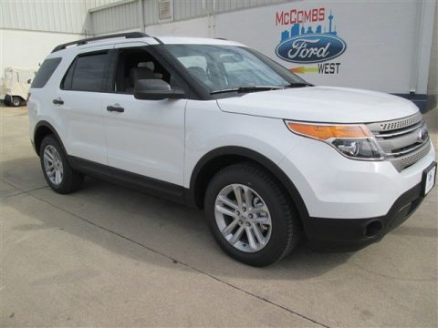 Oxford White Ford Explorer FWD.  Click to enlarge.