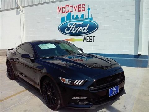 Shadow Black Ford Mustang GT Premium Coupe.  Click to enlarge.