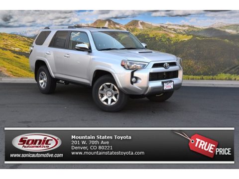 Classic Silver Metallic Toyota 4Runner Trail Premium 4x4.  Click to enlarge.