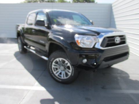 Black Toyota Tacoma V6 PreRunner Double Cab.  Click to enlarge.