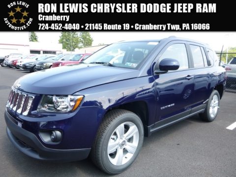 True Blue Pearl Jeep Compass Latitude 4x4.  Click to enlarge.