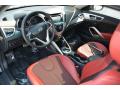  2012 Hyundai Veloster Black/Red Interior #12
