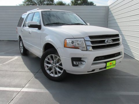 White Platinum Metallic Tricoat Ford Expedition Limited.  Click to enlarge.