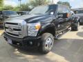 Front 3/4 View of 2016 Ford F350 Super Duty Platinum Crew Cab 4x4 DRW #8