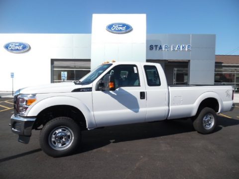 Oxford White Ford F250 Super Duty XL Super Cab 4x4.  Click to enlarge.