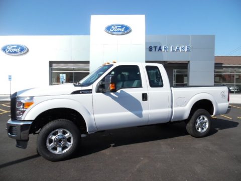 Oxford White Ford F250 Super Duty XL Super Cab 4x4.  Click to enlarge.