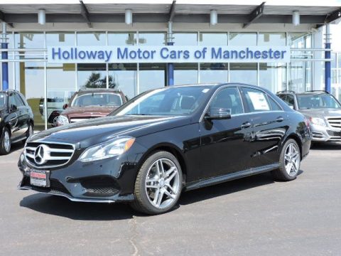 Black Mercedes-Benz E 350 4Matic Sedan.  Click to enlarge.