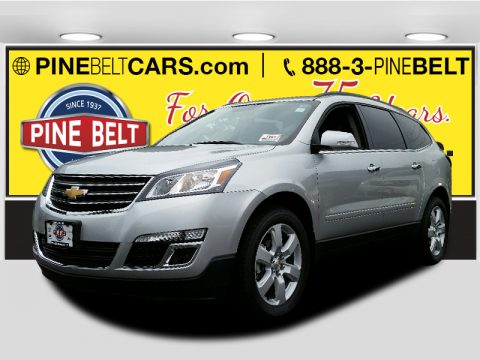 Silver Ice Metallic Chevrolet Traverse LT.  Click to enlarge.