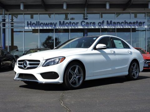 Polar White Mercedes-Benz C 300 4Matic Sedan.  Click to enlarge.