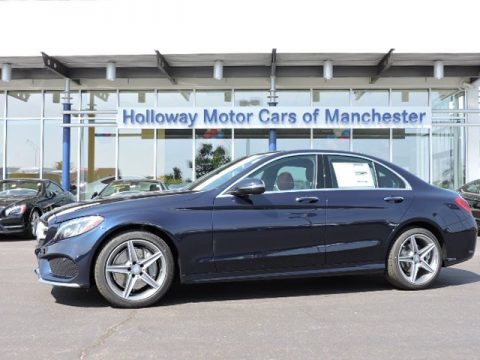 Lunar Blue Metallic Mercedes-Benz C 300 4Matic Sedan.  Click to enlarge.