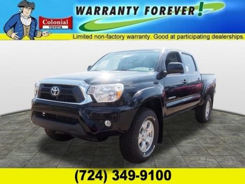 Black Toyota Tacoma V6 Double Cab 4x4.  Click to enlarge.